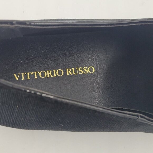 NEW VITTORIO RUSSO Pierre Slip-On Black Velvet Loafer Shoe Men's Size 7.5 - Picture 11 of 11